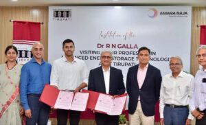 Amara Raja Energy & Mobility Partners with IIT Tirupati in Advanced Energy Storage Technologies